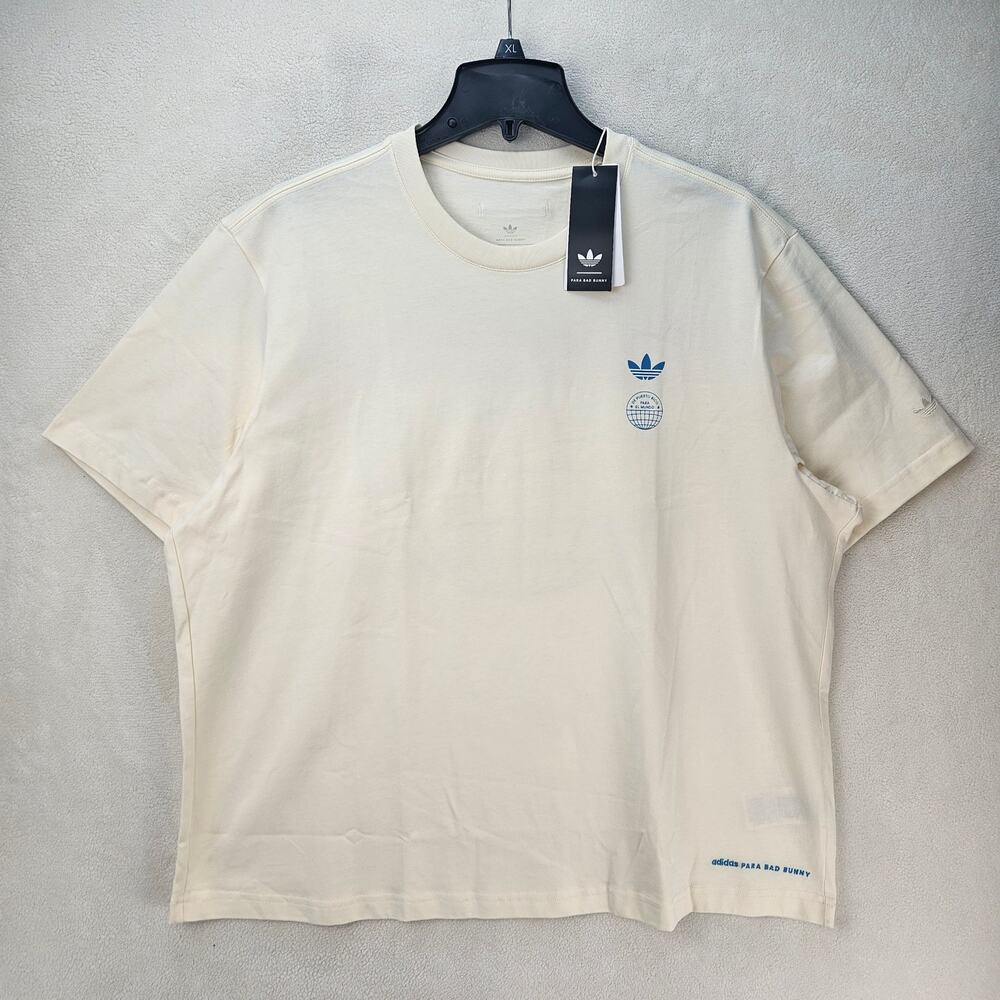 ADIDAS ORIGINAL X BAD BUNNY LARGE HEAVY OVERSIZED CIUDAD DE MEXICO CREAM KX4478